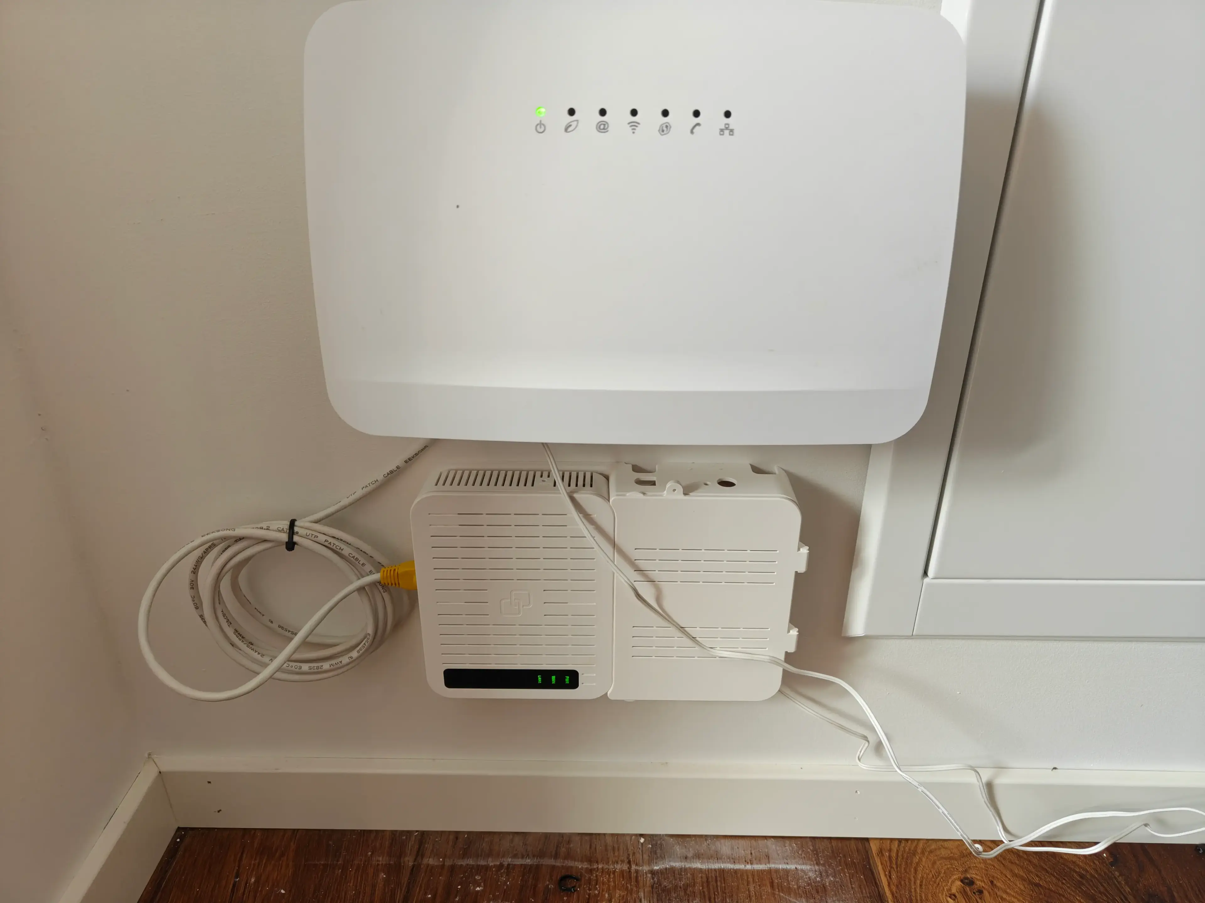 Flytta fiberbox och mediakonverter